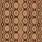 Amber - Orange Rust Abstract Geometric Upholstery Fabric 54 Inches"